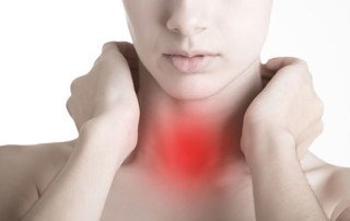 woman with thyroid problem